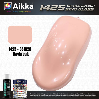 SATINE OPAQUE 2/2 - BRITISH STANDARD SEMI GLOSS COLOUR AIKKA (auto base ou auto kril) - 120 couleurs