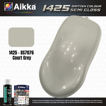 SATINE OPAQUE 2/2 - BRITISH STANDARD SEMI GLOSS COLOUR AIKKA (auto base ou auto kril) - 120 couleurs