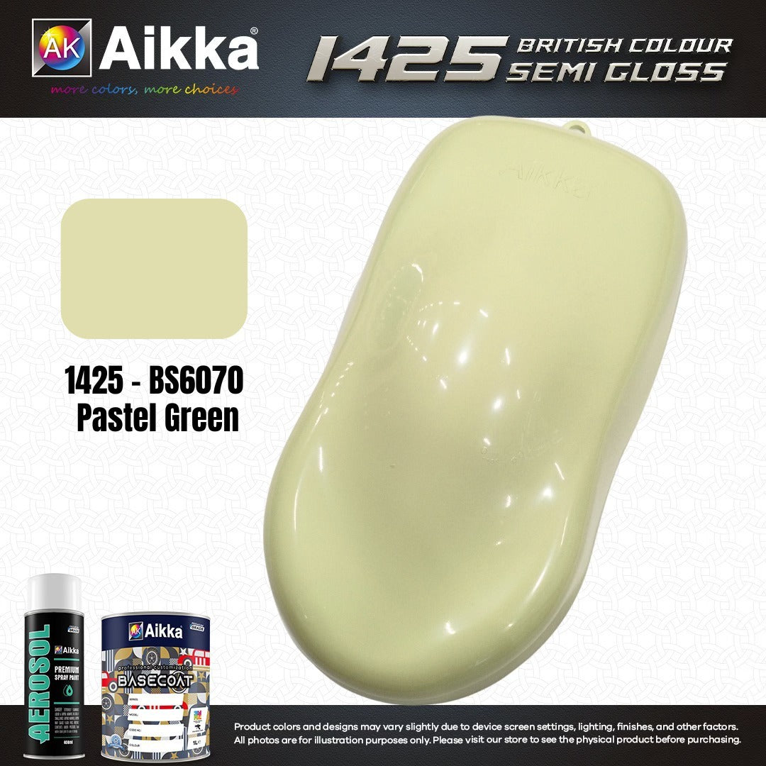 SATINE OPAQUE 2/2 - BRITISH STANDARD SEMI GLOSS COLOUR AIKKA (auto base ou auto kril) - 120 couleurs