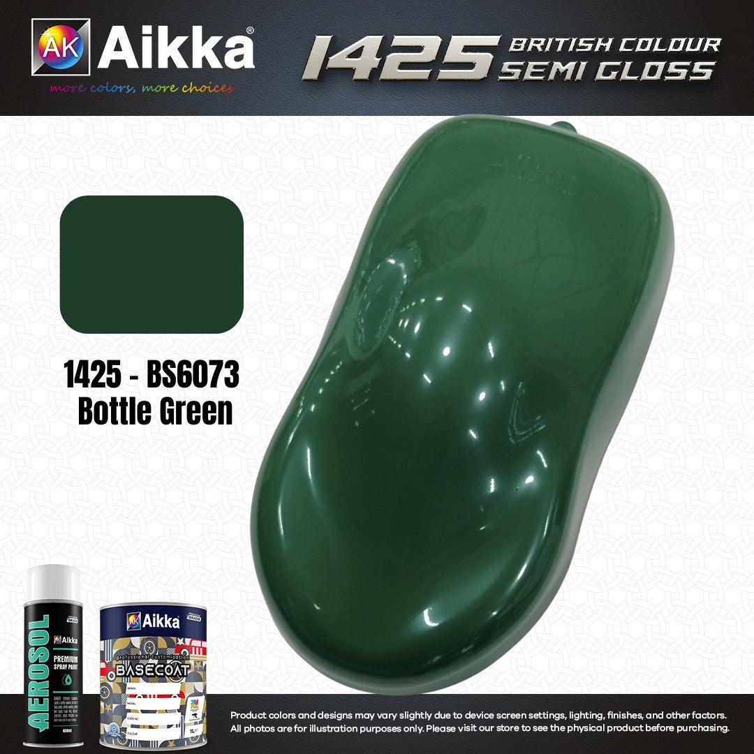 SATINE OPAQUE 2/2 - BRITISH STANDARD SEMI GLOSS COLOUR AIKKA (auto base ou auto kril) - 120 couleurs