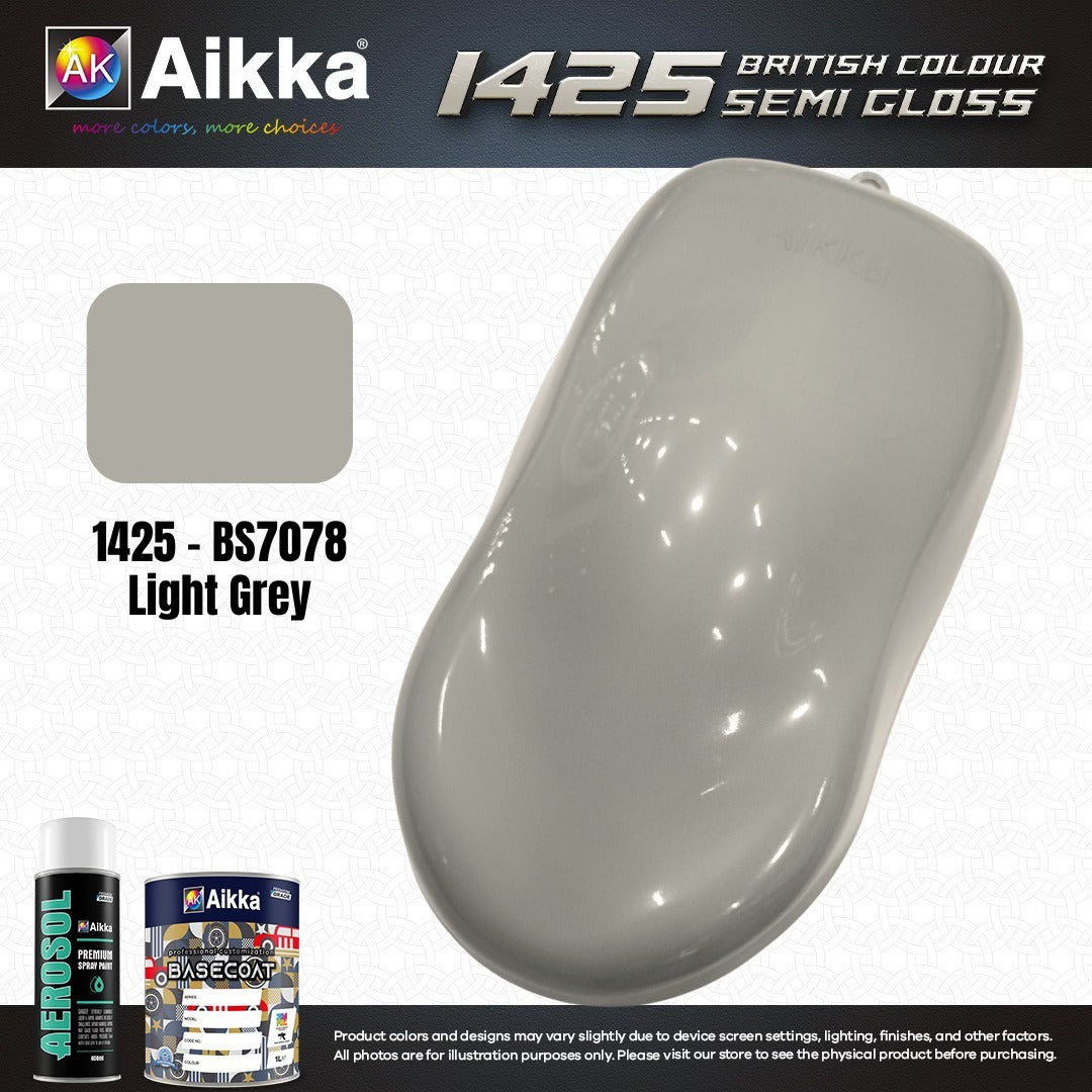 SATINE OPAQUE 2/2 - BRITISH STANDARD SEMI GLOSS COLOUR AIKKA (auto base ou auto kril) - 120 couleurs