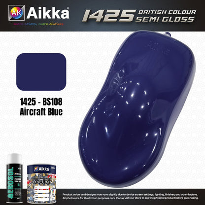 SATINE OPAQUE 2/2 - BRITISH STANDARD SEMI GLOSS COLOUR AIKKA (auto base ou auto kril) - 120 couleurs