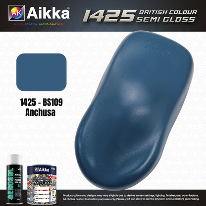 SATINE OPAQUE 2/2 - BRITISH STANDARD SEMI GLOSS COLOUR AIKKA (auto base ou auto kril) - 120 couleurs