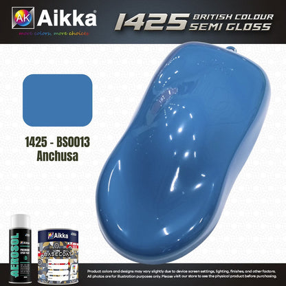 SATINE OPAQUE 2/2 - BRITISH STANDARD SEMI GLOSS COLOUR AIKKA (auto base ou auto kril) - 120 couleurs