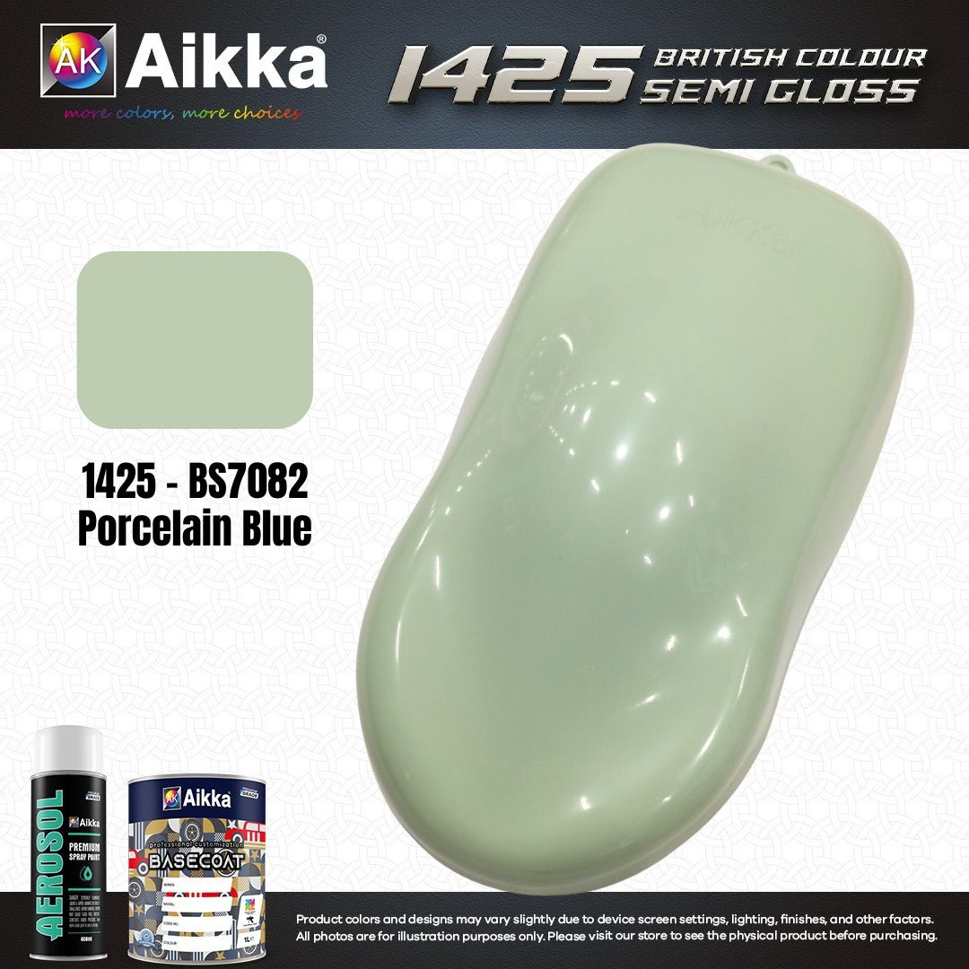 SATINE OPAQUE 2/2 - BRITISH STANDARD SEMI GLOSS COLOUR AIKKA (auto base ou auto kril) - 120 couleurs