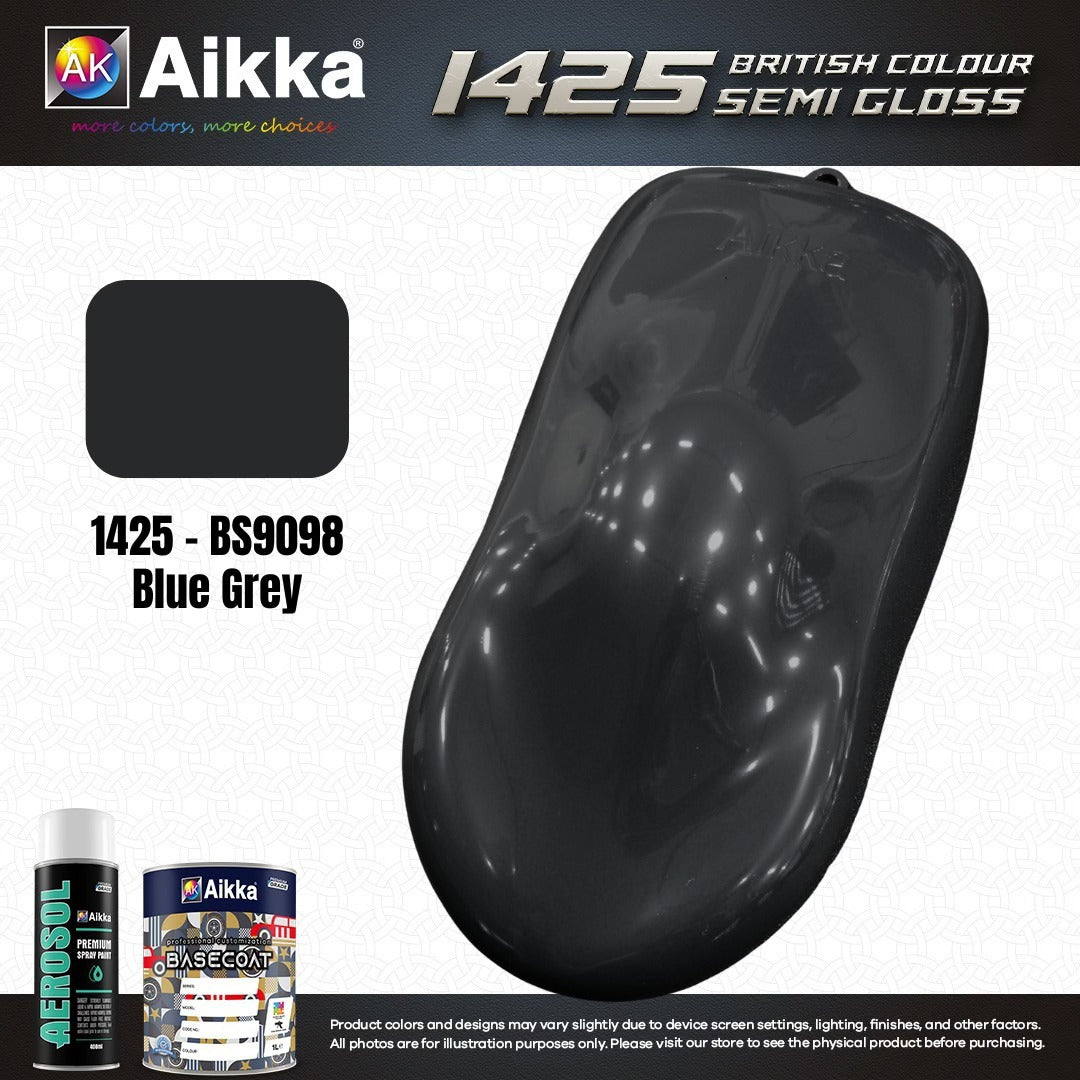 SATINE OPAQUE 2/2 - BRITISH STANDARD SEMI GLOSS COLOUR AIKKA (auto base ou auto kril) - 120 couleurs