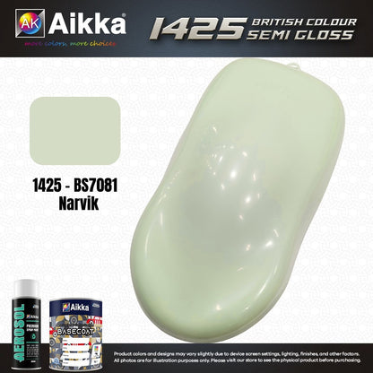 SATINE OPAQUE 2/2 - BRITISH STANDARD SEMI GLOSS COLOUR AIKKA (auto base ou auto kril) - 120 couleurs