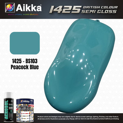 SATINE OPAQUE 2/2 - BRITISH STANDARD SEMI GLOSS COLOUR AIKKA (auto base ou auto kril) - 120 couleurs