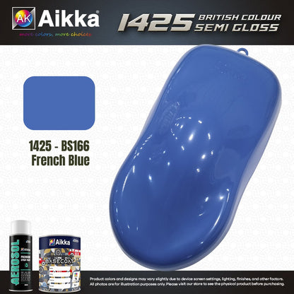 SATINE OPAQUE 2/2 - BRITISH STANDARD SEMI GLOSS COLOUR AIKKA (auto base ou auto kril) - 120 couleurs