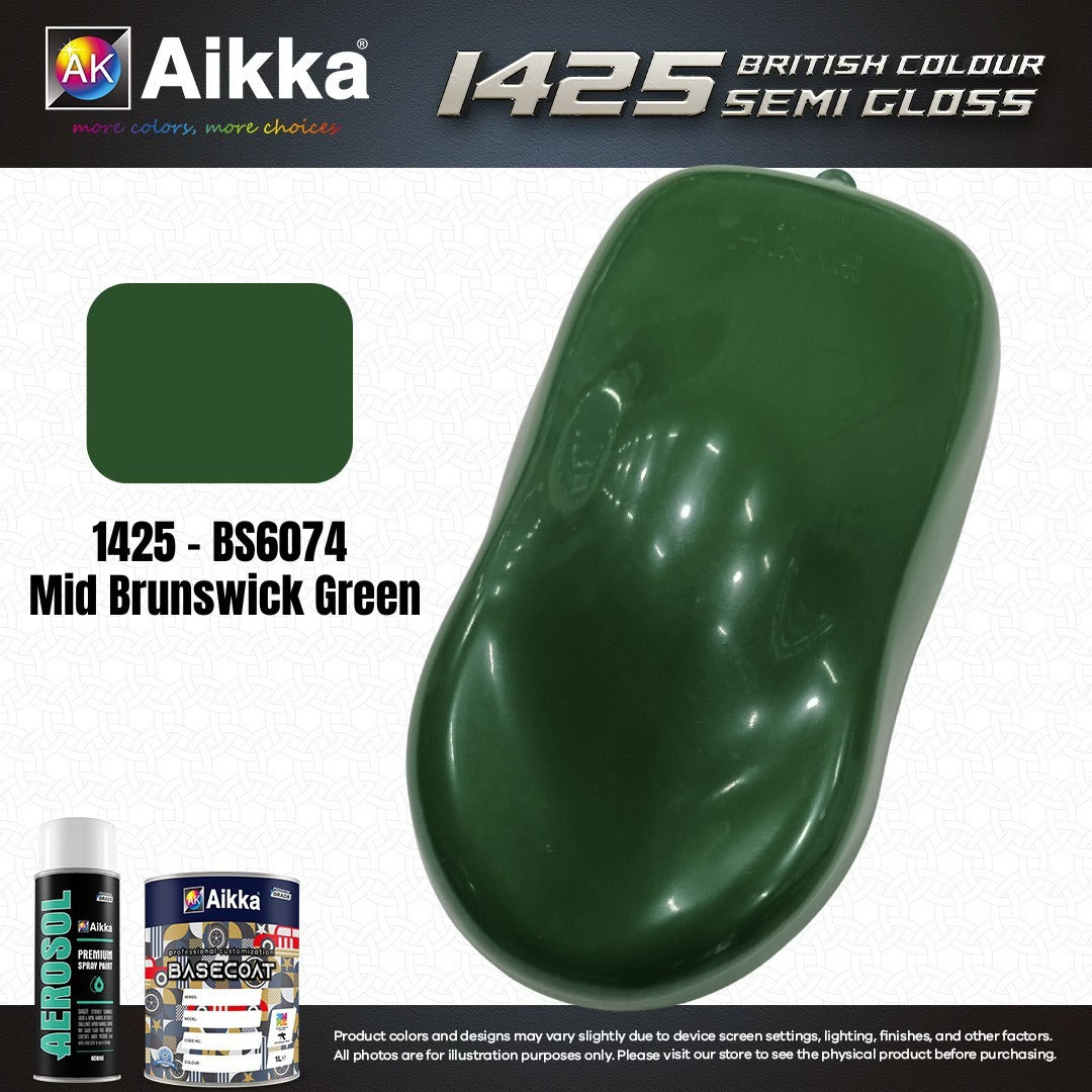 SATINE OPAQUE 2/2 - BRITISH STANDARD SEMI GLOSS COLOUR AIKKA (auto base ou auto kril) - 120 couleurs