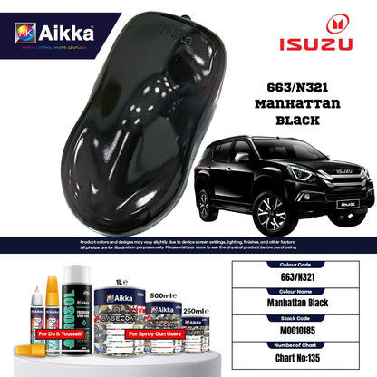ISUZU - TEINTES ORIGINE CONSTRUCTEUR ISUZU - 130 teintes