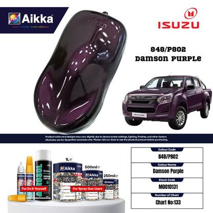 ISUZU - TEINTES ORIGINE CONSTRUCTEUR ISUZU - 130 teintes