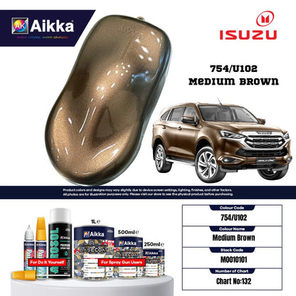 ISUZU - TEINTES ORIGINE CONSTRUCTEUR ISUZU - 130 teintes