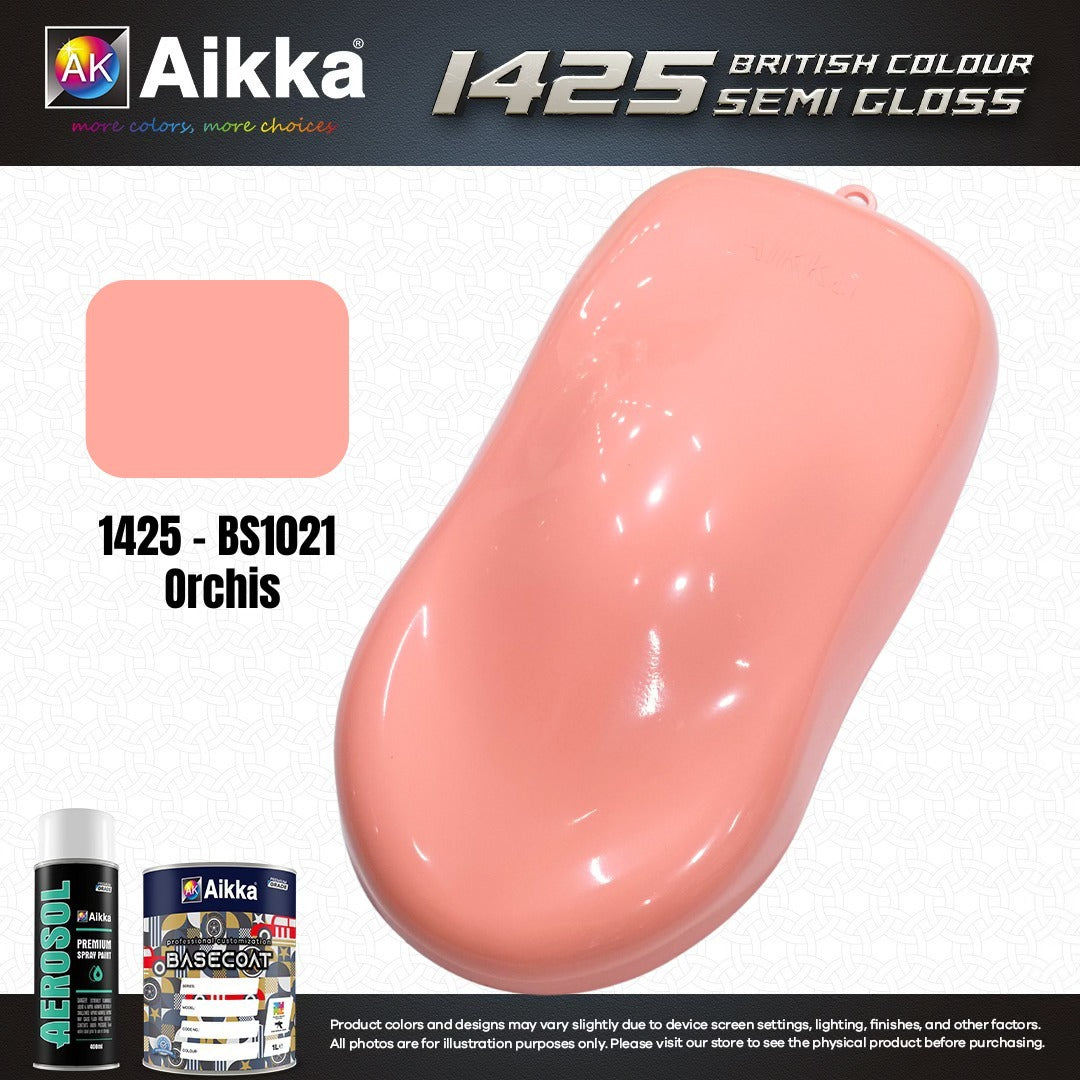 SATINE OPAQUE 2/2 - BRITISH STANDARD SEMI GLOSS COLOUR AIKKA (auto base ou auto kril) - 120 couleurs