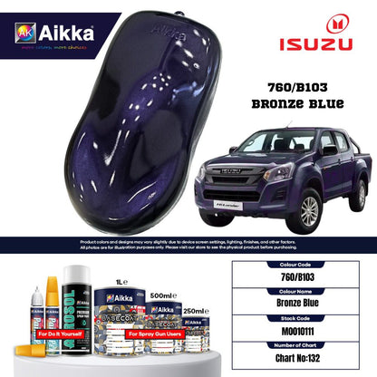 ISUZU - TEINTES ORIGINE CONSTRUCTEUR ISUZU - 130 teintes