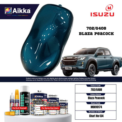 ISUZU - TEINTES ORIGINE CONSTRUCTEUR ISUZU - 130 teintes