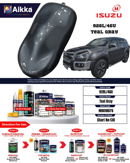 ISUZU - TEINTES ORIGINE CONSTRUCTEUR ISUZU - 130 teintes