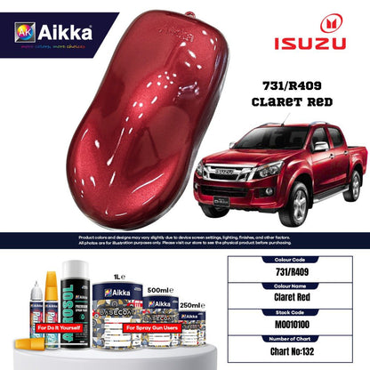 ISUZU - TEINTES ORIGINE CONSTRUCTEUR ISUZU - 130 teintes