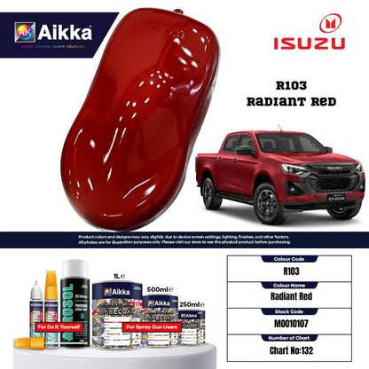 ISUZU - TEINTES ORIGINE CONSTRUCTEUR ISUZU - 130 teintes