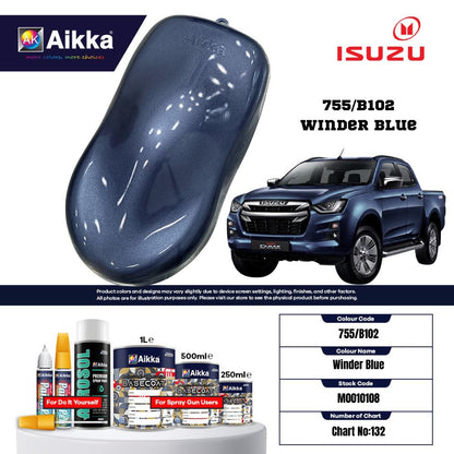 ISUZU - TEINTES ORIGINE CONSTRUCTEUR ISUZU - 130 teintes