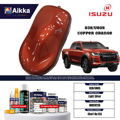 ISUZU - TEINTES ORIGINE CONSTRUCTEUR ISUZU - 130 teintes