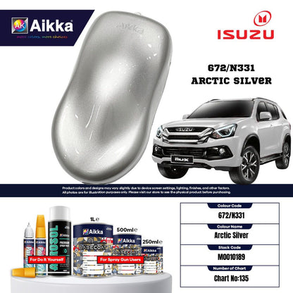 ISUZU - TEINTES ORIGINE CONSTRUCTEUR ISUZU - 130 teintes