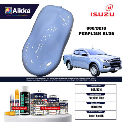 ISUZU - TEINTES ORIGINE CONSTRUCTEUR ISUZU - 130 teintes