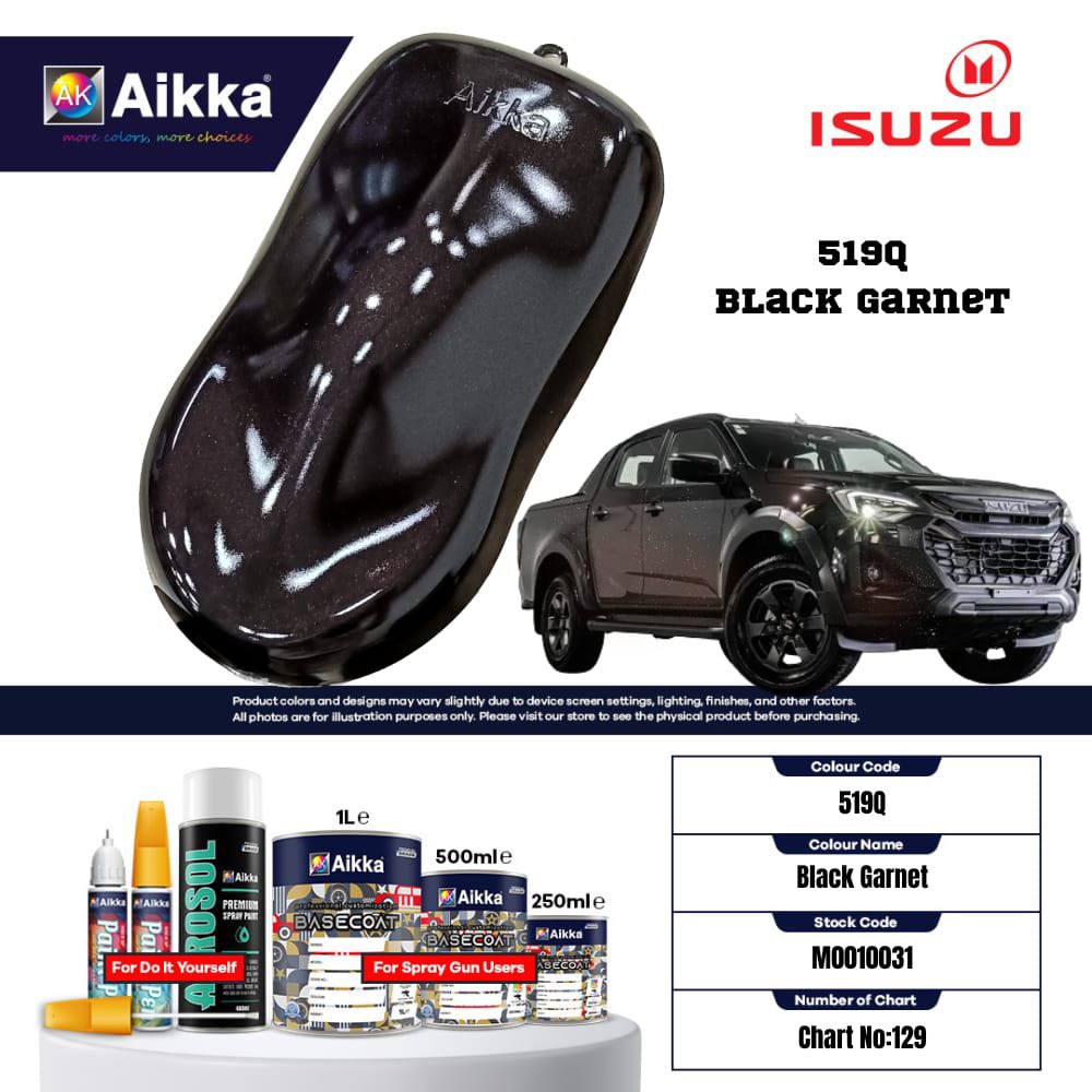 ISUZU - TEINTES ORIGINE CONSTRUCTEUR ISUZU - 130 teintes