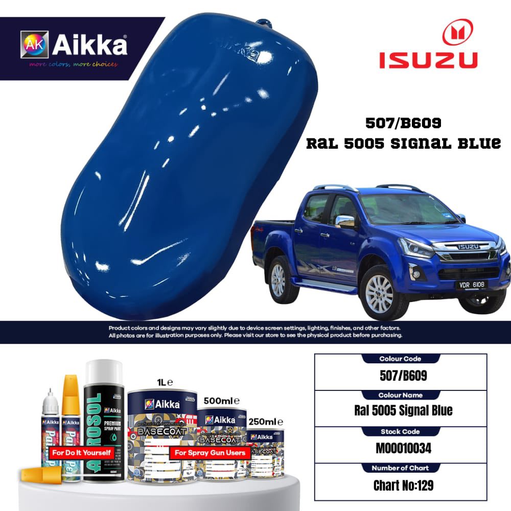 ISUZU - TEINTES ORIGINE CONSTRUCTEUR ISUZU - 130 teintes