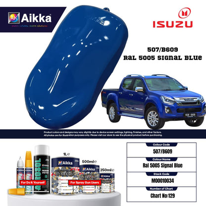 ISUZU - TEINTES ORIGINE CONSTRUCTEUR ISUZU - 130 teintes