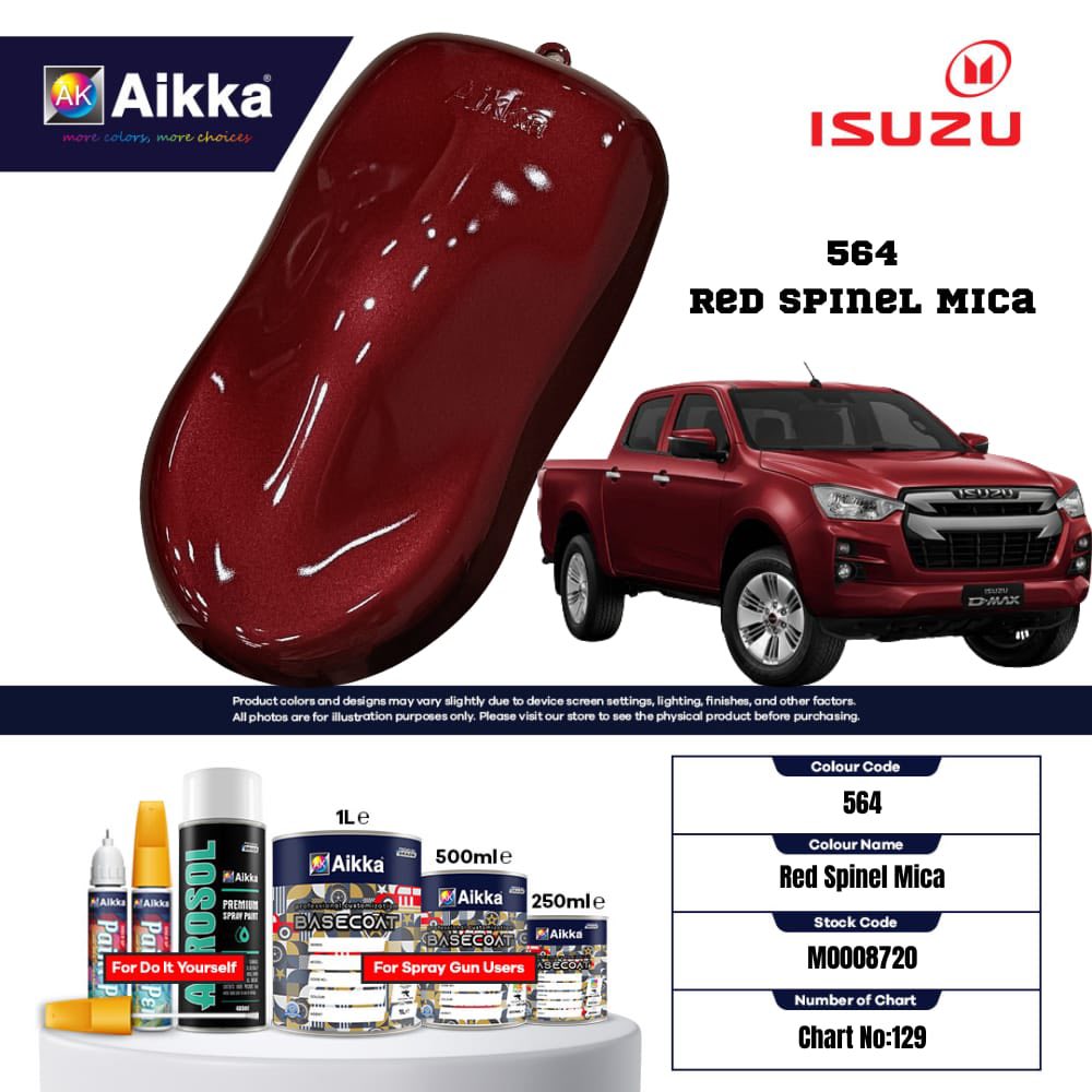 ISUZU - TEINTES ORIGINE CONSTRUCTEUR ISUZU - 130 teintes