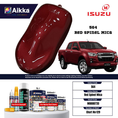 ISUZU - TEINTES ORIGINE CONSTRUCTEUR ISUZU - 130 teintes