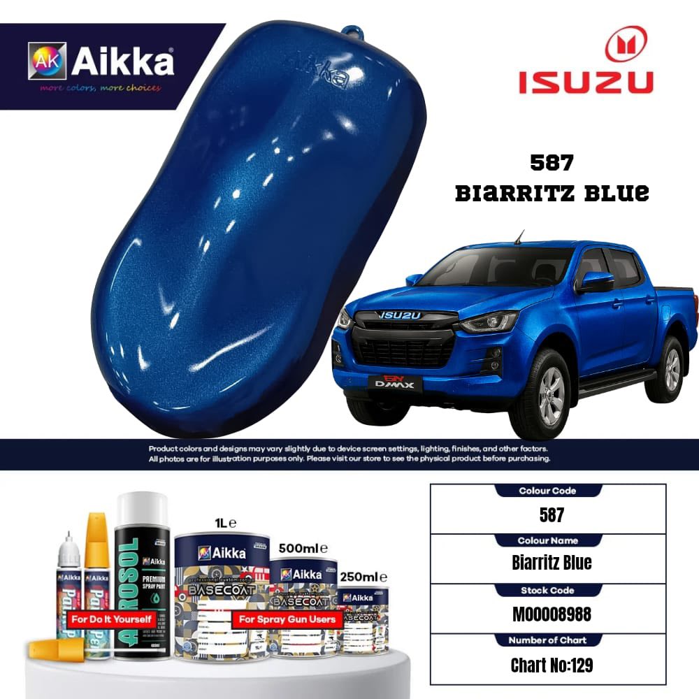 ISUZU - TEINTES ORIGINE CONSTRUCTEUR ISUZU - 130 teintes