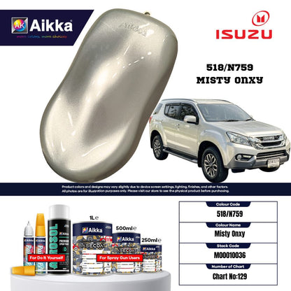 ISUZU - TEINTES ORIGINE CONSTRUCTEUR ISUZU - 130 teintes