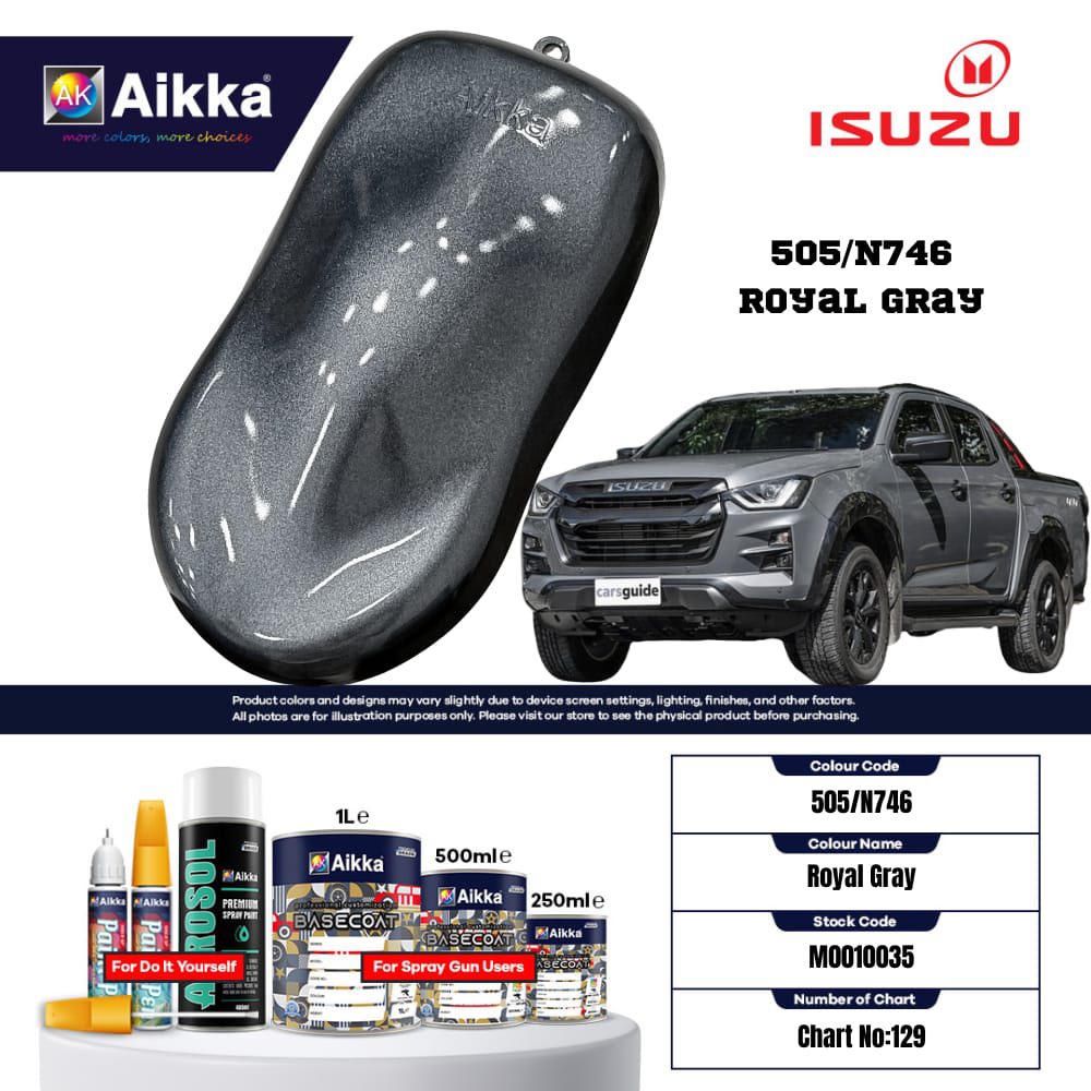 ISUZU - TEINTES ORIGINE CONSTRUCTEUR ISUZU - 130 teintes