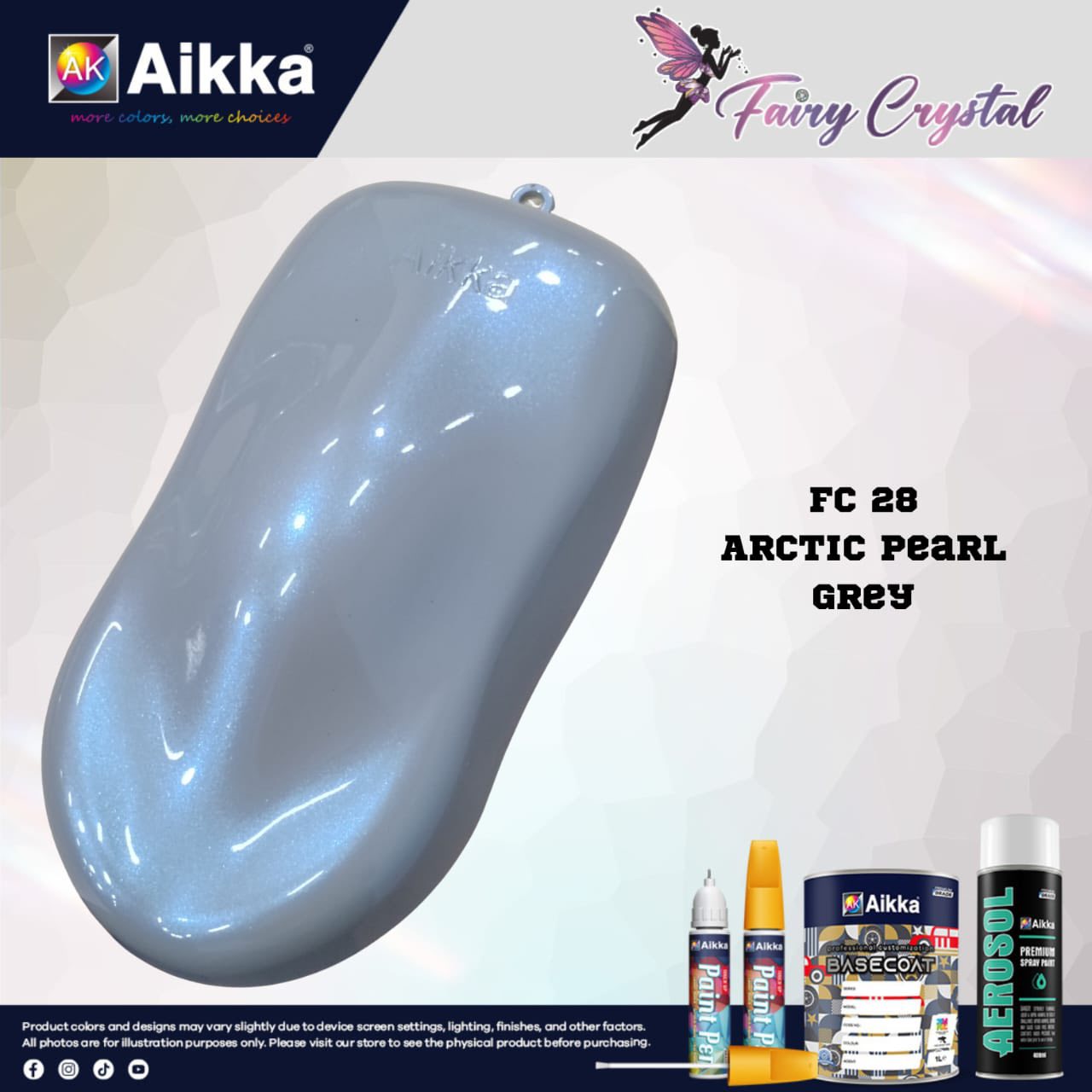 FC - PEINTURE FAIRY CRYSTAL SERIES AIKKA - 40 couleurs