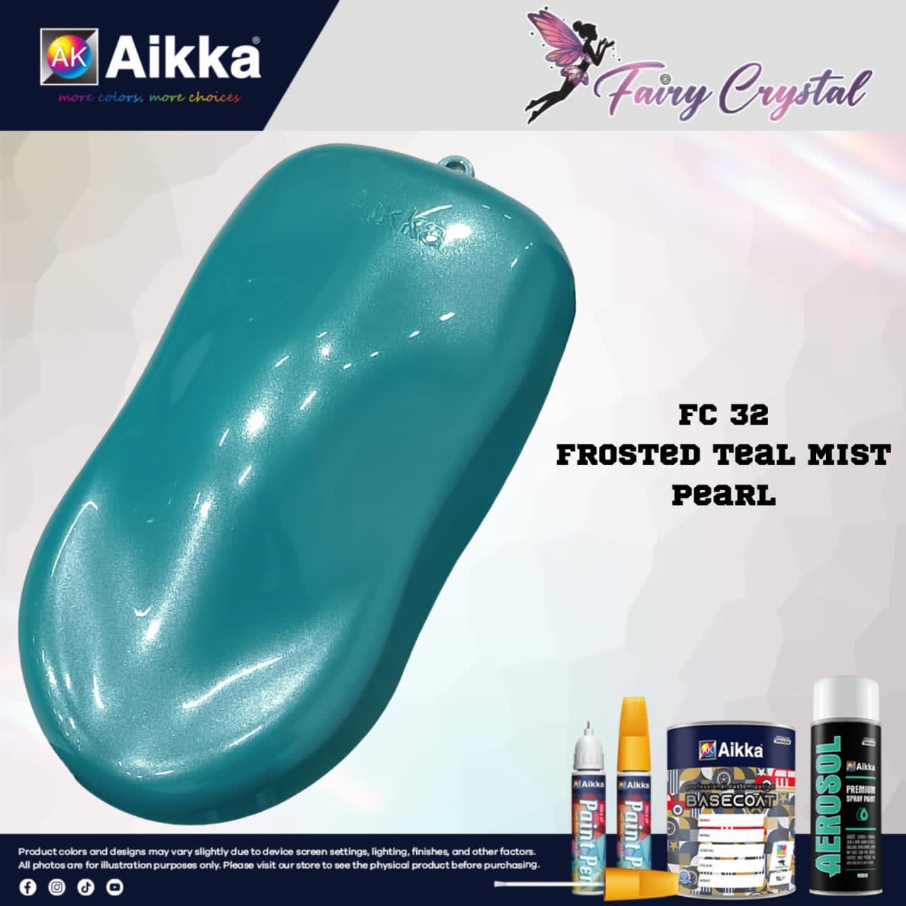 FC - PEINTURE FAIRY CRYSTAL SERIES AIKKA - 40 couleurs