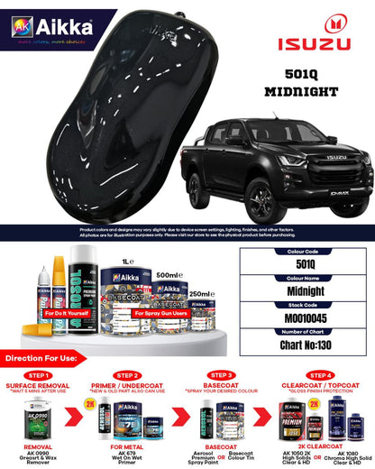ISUZU - TEINTES ORIGINE CONSTRUCTEUR ISUZU - 130 teintes