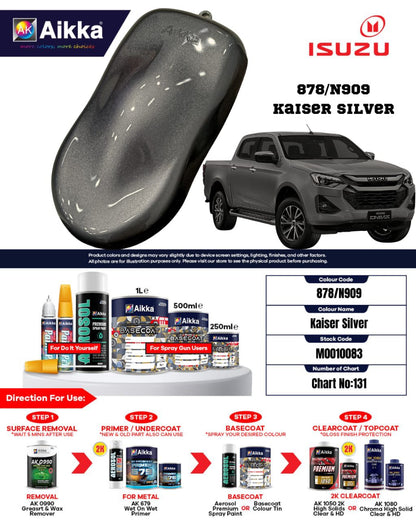 ISUZU - TEINTES ORIGINE CONSTRUCTEUR ISUZU - 130 teintes