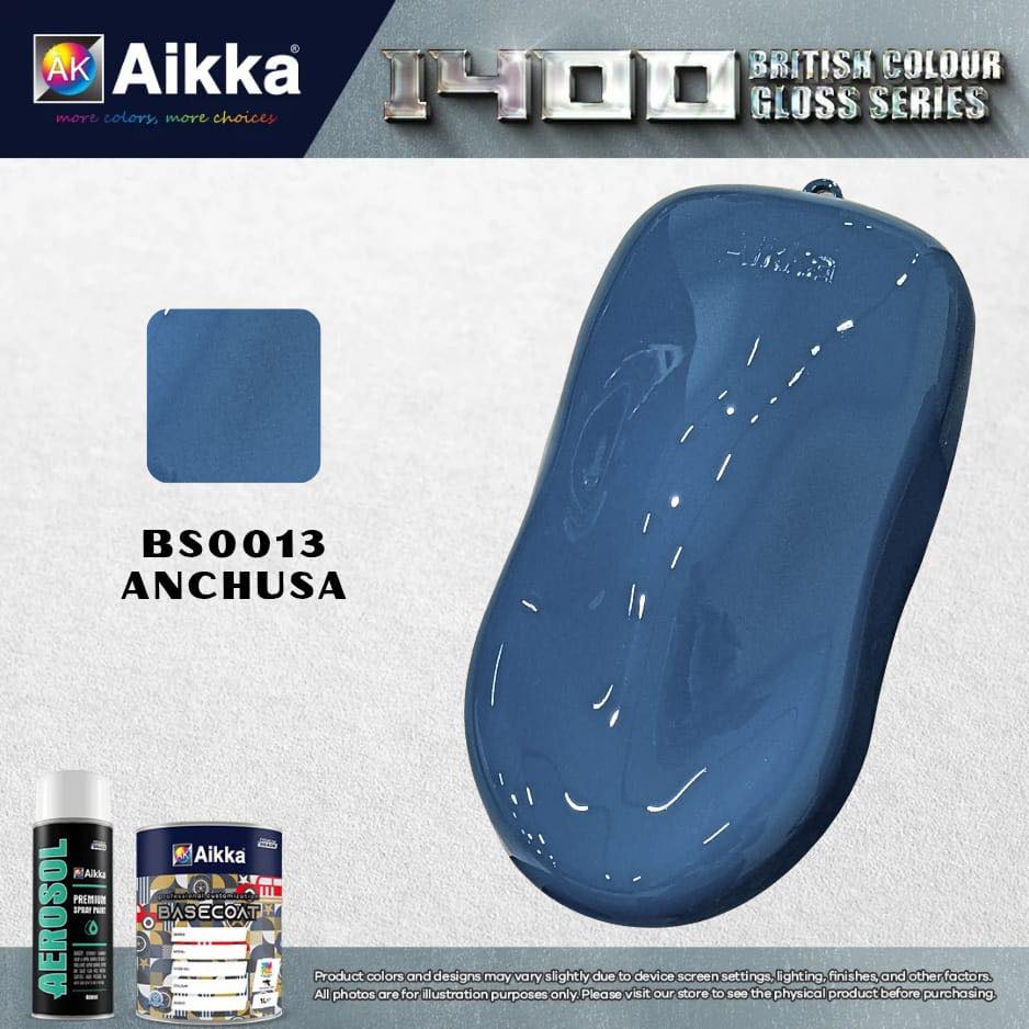 1400 OPAQUE - BRITISH SOLID COLOUR AIKKA (auto base ou auto kril) - 155 couleurs
