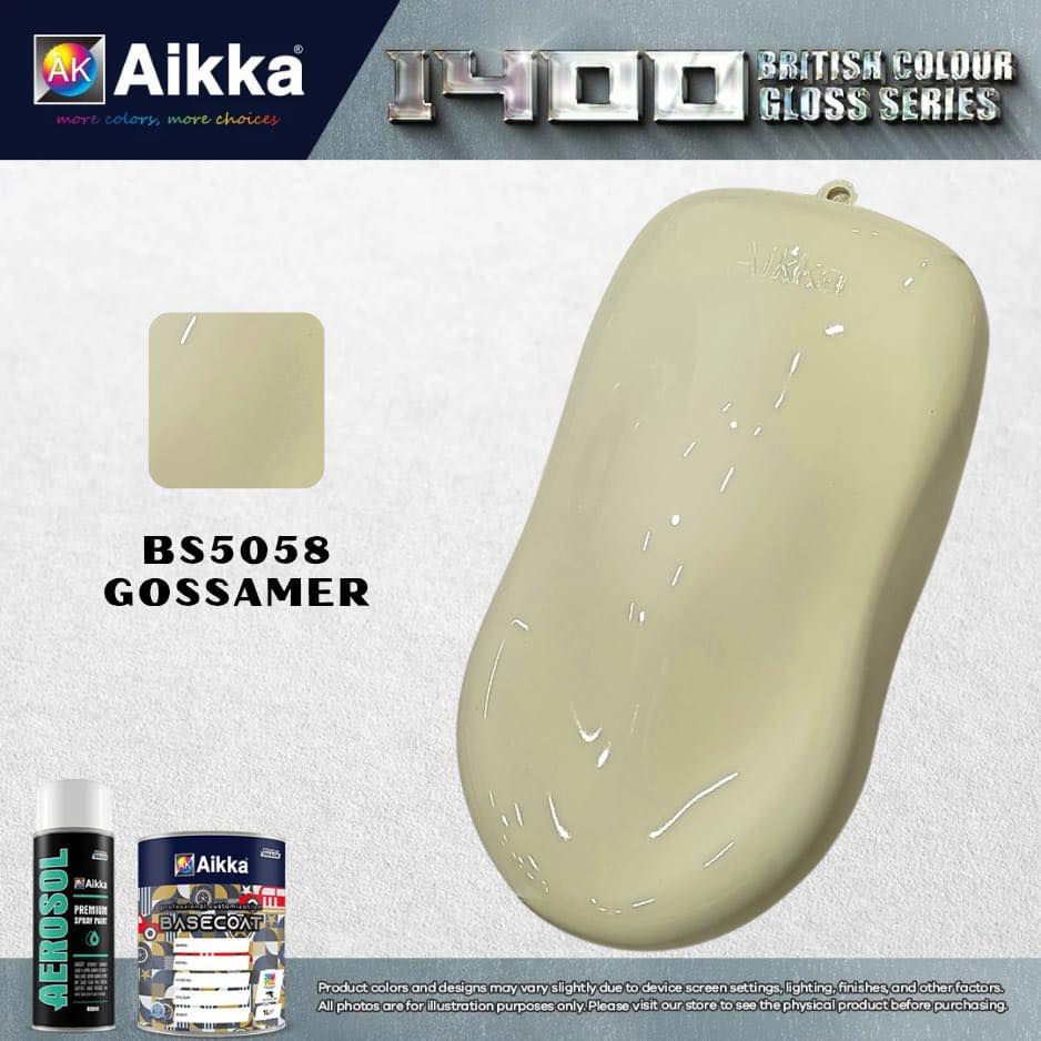 1400 OPAQUE - BRITISH SOLID COLOUR AIKKA (auto base ou auto kril) - 155 couleurs