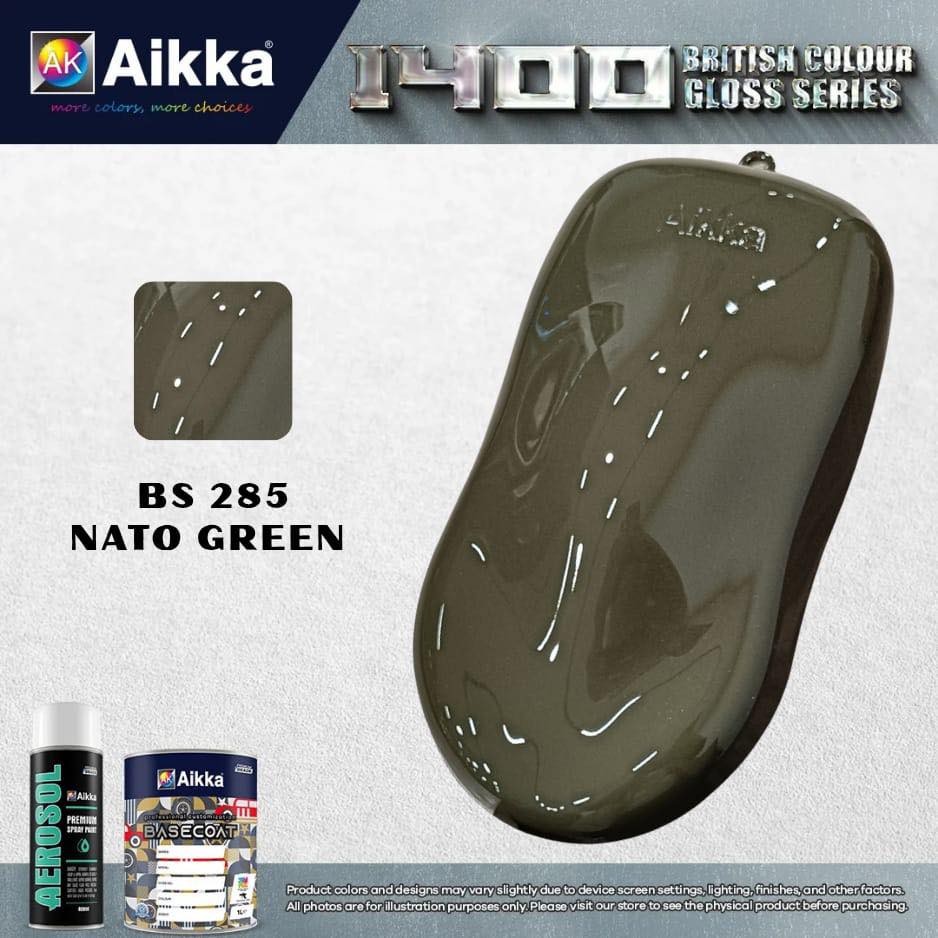 1400 OPAQUE - BRITISH SOLID COLOUR AIKKA (auto base ou auto kril) - 155 couleurs