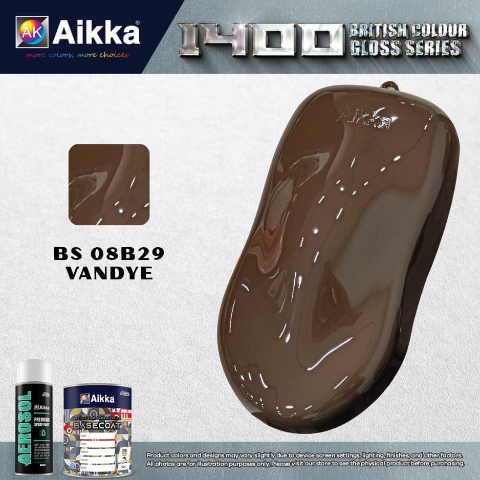 1400 OPAQUE - BRITISH SOLID COLOUR AIKKA (auto base ou auto kril) - 155 couleurs