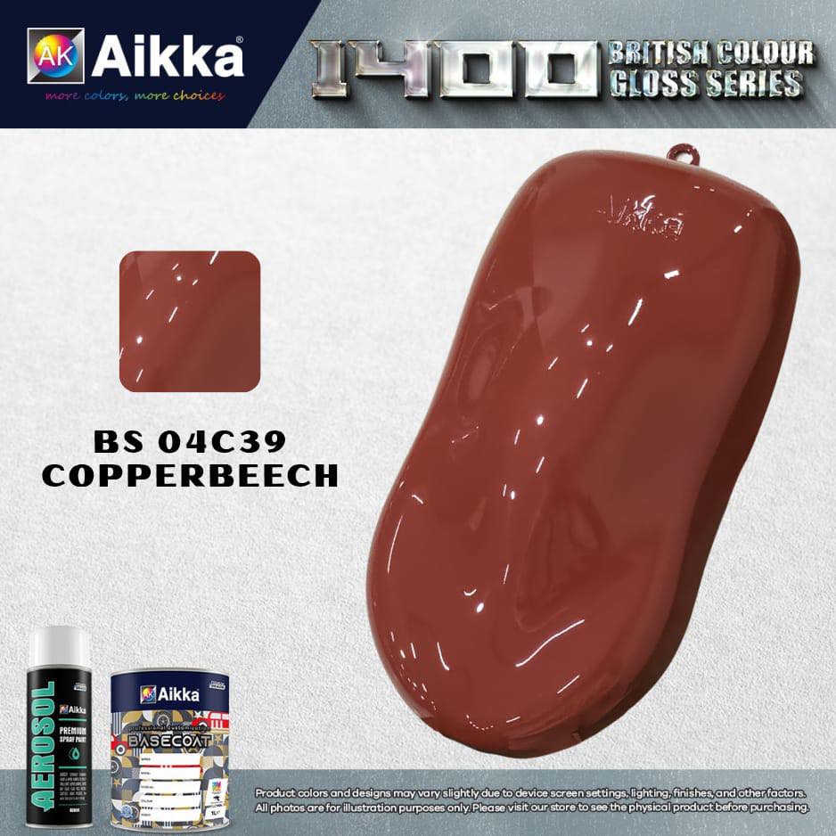 1400 OPAQUE - BRITISH SOLID COLOUR AIKKA (auto base ou auto kril) - 155 couleurs