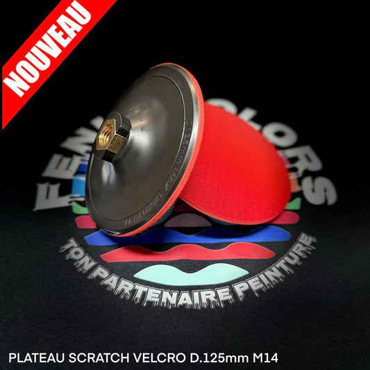 PLATEAU SCRATCH VELCRO D.125mm M14