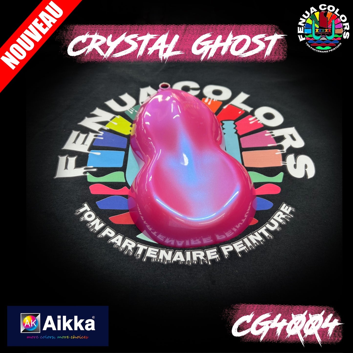 CGxxxx - PEINTURE CRYSTAL GHOST SERIE - 90 couleurs