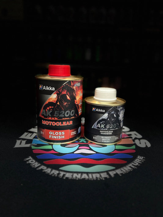 AIKKA AK5200 MINI PACK VERNIS MOTO 0.5L + 0.25L DURCISSEUR