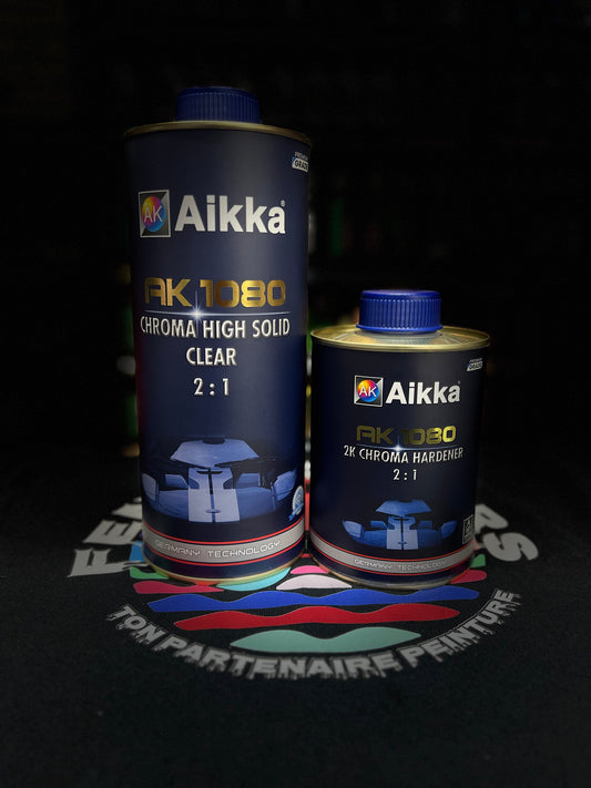 AIKKA AK1080 PACK VERNIS HIGH CHROMA 1L+0.5L DURCISSEUR