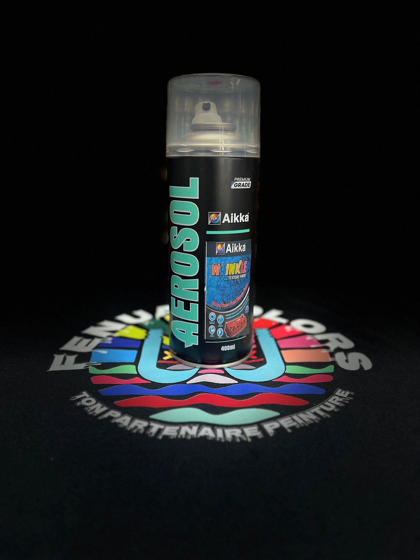 ASLWK - WRINKLE AEROSOL PEINTURE MOTEUR TEXTURE 400ML
