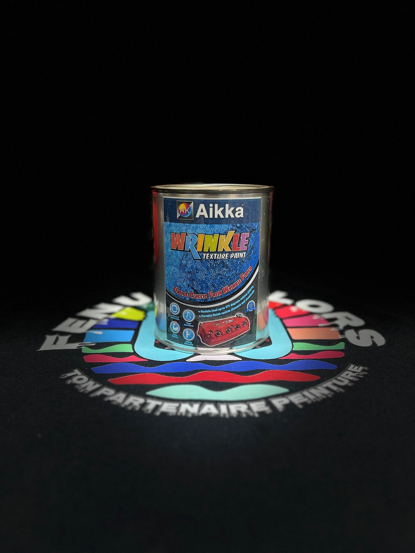 WK05 - WRINKLE PEINTURE MOTEUR TEXTURE 500ML